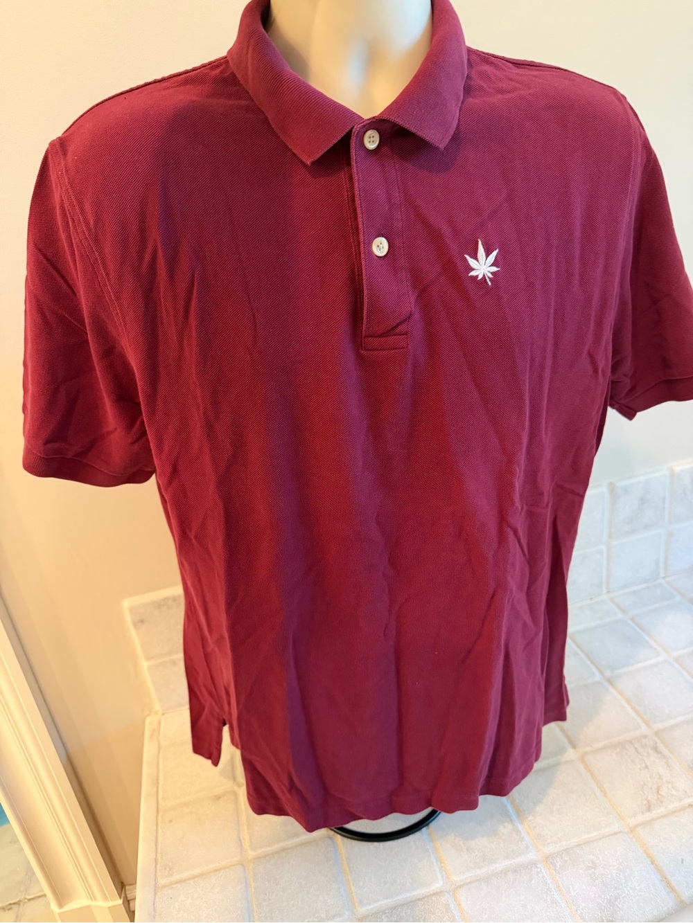 BOAST men’s maroon polo